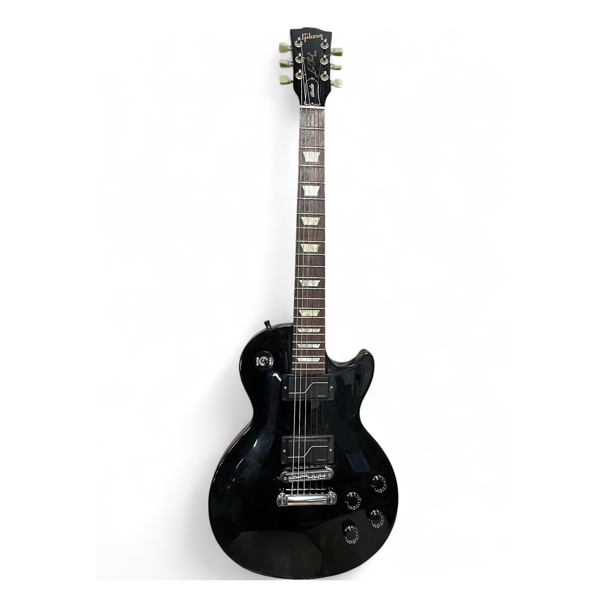 Used Gibson Les Paul Studio Black Solid Body Electric Guitar Black