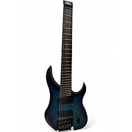 Used Legator Ghost Performance 8 Multi Scale Ocean Blue Burst Solid Body Electric Guitar