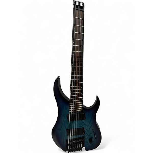Used Legator Ghost Performance 8 Multi Scale Ocean Blue Burst Solid Body Electric Guitar