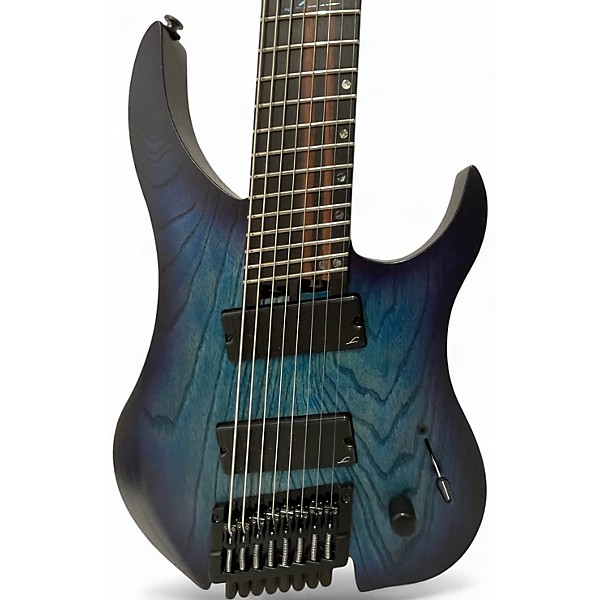 Used Legator Ghost Performance 8 Multi Scale Ocean Blue Burst Solid Body Electric Guitar