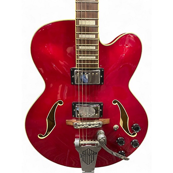 Used Ibanez AFS75T Artcore Bigsby Candy Apple Red Hollow Body Electric Guitar