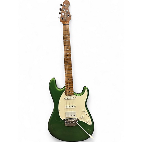 Used Ernie Ball Music Man Cutlass CHARGER GREEN Solid Body Electric Guitar