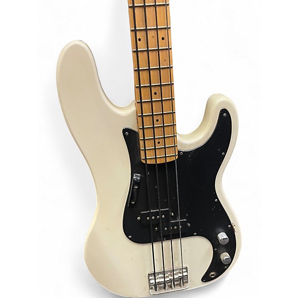 Used Samick p bass Antique White Electric Bass Guitar