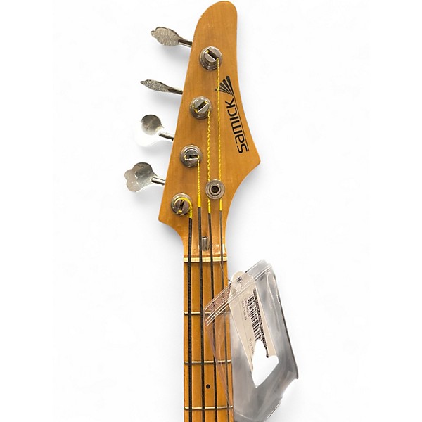 Used Samick p bass Antique White Electric Bass Guitar