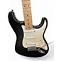 Used Fender Standard Stratocaster Black and White Solid Body Electric Guitar