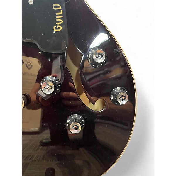 Used Guild Starfire Black Hollow Body Electric Guitar