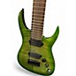 Used Agile Septor 827 8 String Green Solid Body Electric Guitar