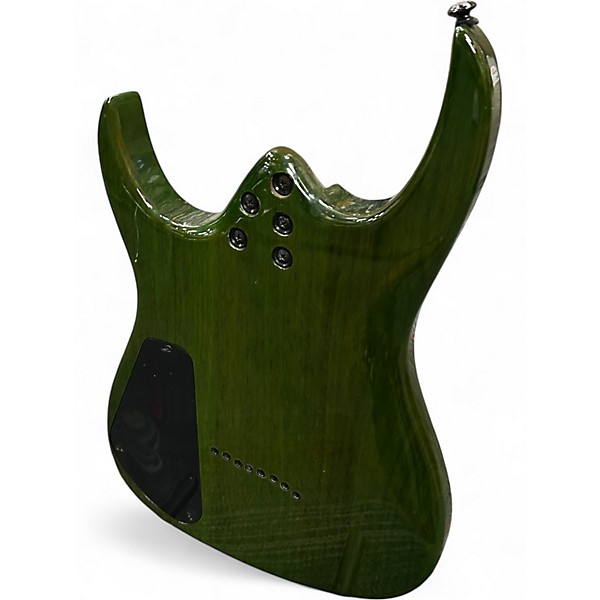 Used Agile Septor 827 8 String Green Solid Body Electric Guitar