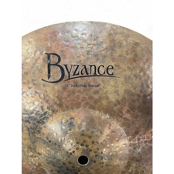 Used MEINL 13in Byzance Dark Hi Hat Pair Cymbal