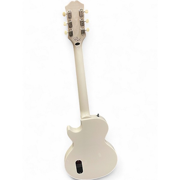 Used Epiphone Les Paul Junior Single Cut White Solid Body Electric Guitar