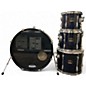 Used Yamaha 4 Piece Stage Custom Blue Drum Kit thumbnail