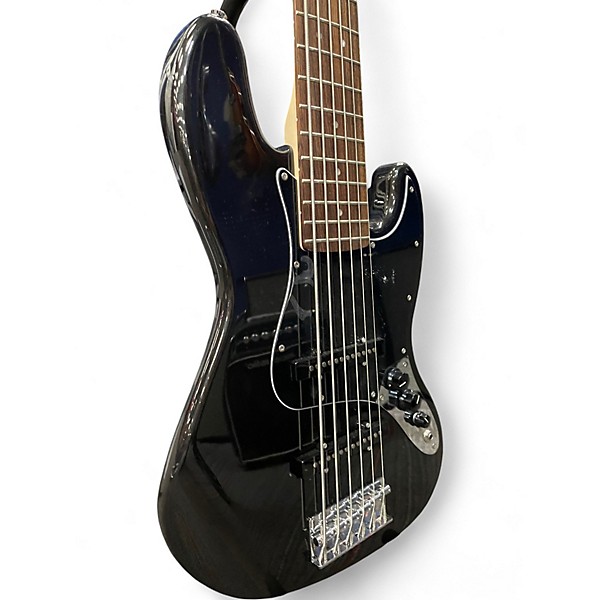 Used Squier Affinity Jazz Bass VI Black Electric Bass Guitar