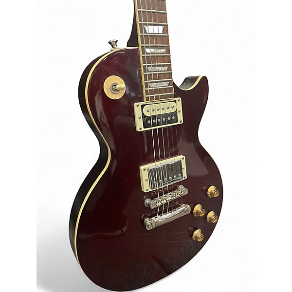 Used Epiphone Metal Zone Traditional Pro Les Paul Custom Chrome Red Solid Body Electric Guitar