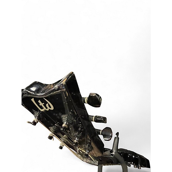 Used 2014 Ltd VIPER Black and Silver Solid Body Electric Guitar