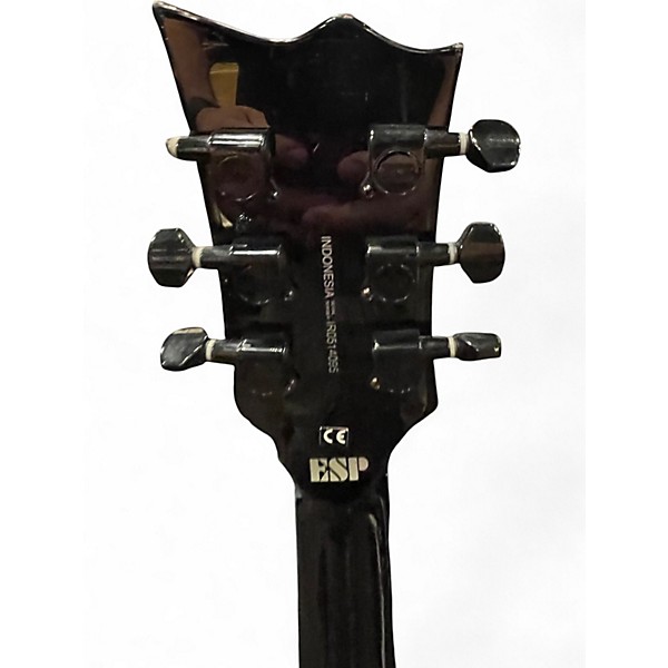 Used 2014 Ltd VIPER Black and Silver Solid Body Electric Guitar