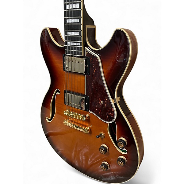Used Ibanez AS93FM-VLS 5B-04 SUNBURST Hollow Body Electric Guitar