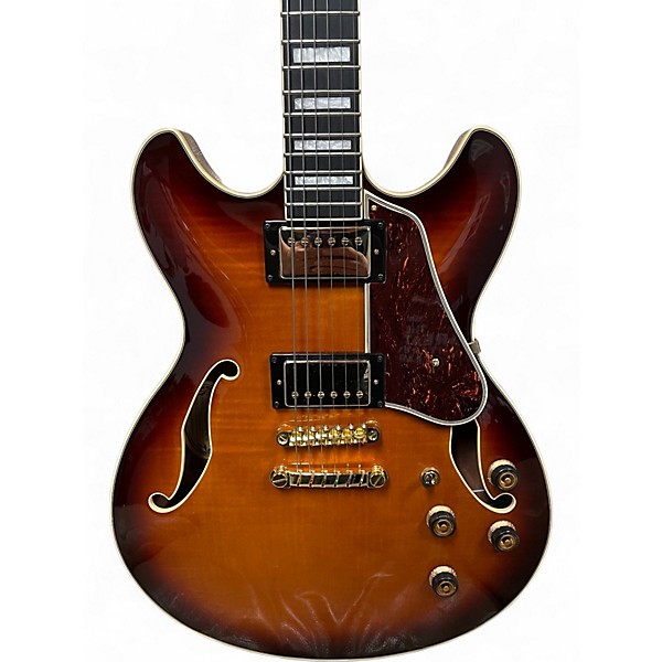 Used Ibanez AS93FM-VLS 5B-04 SUNBURST Hollow Body Electric Guitar