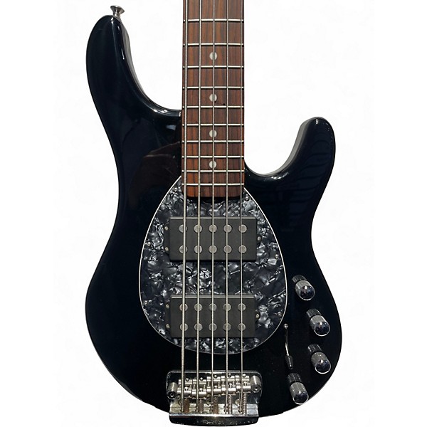 Used Ernie Ball Music Man Sterling 5 String Black Electric Bass Guitar