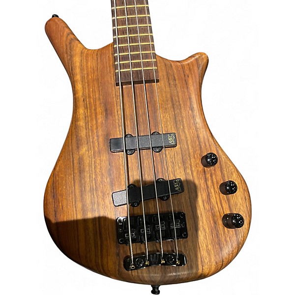 Used Warwick Thumb 4 String Bolt-On Walnut Electric Bass Guitar