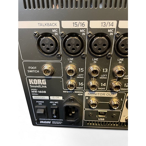 Used KORG Soundlink 1608 Digital Mixer