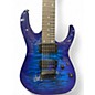 Used Ibanez GRG7221QA Blue Burst Solid Body Electric Guitar