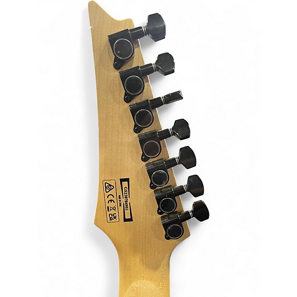 Used Ibanez GRG7221QA Blue Burst Solid Body Electric Guitar