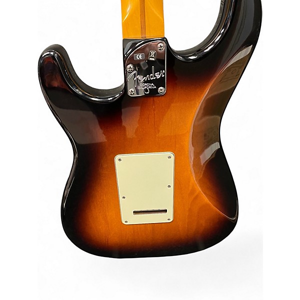 Used 2011 Fender American Deluxe Stratocaster Modded to HSS w/Shawbucker Sunburst Solid Body Electric Guitar