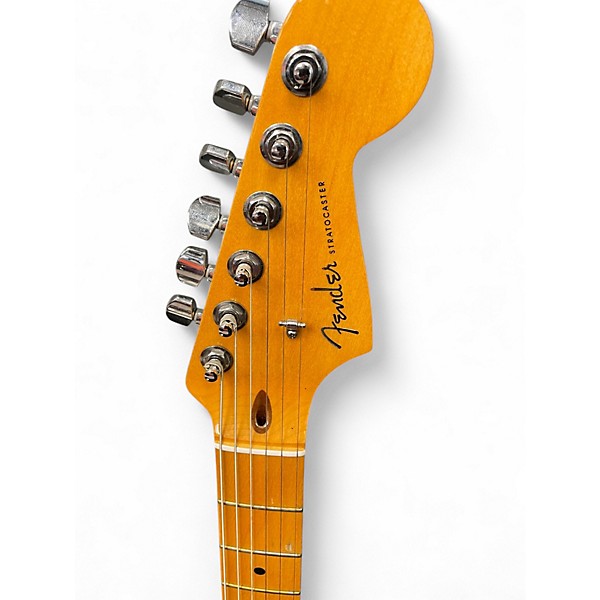 Used 2011 Fender American Deluxe Stratocaster Modded to HSS w/Shawbucker Sunburst Solid Body Electric Guitar