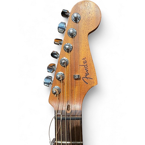 Used Fender Acoustasonic Jazzmaster Antique Olive Acoustic Electric Guitar