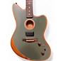 Used Fender Acoustasonic Jazzmaster Antique Olive Acoustic Electric Guitar