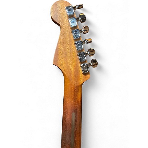 Used Fender Acoustasonic Jazzmaster Antique Olive Acoustic Electric Guitar