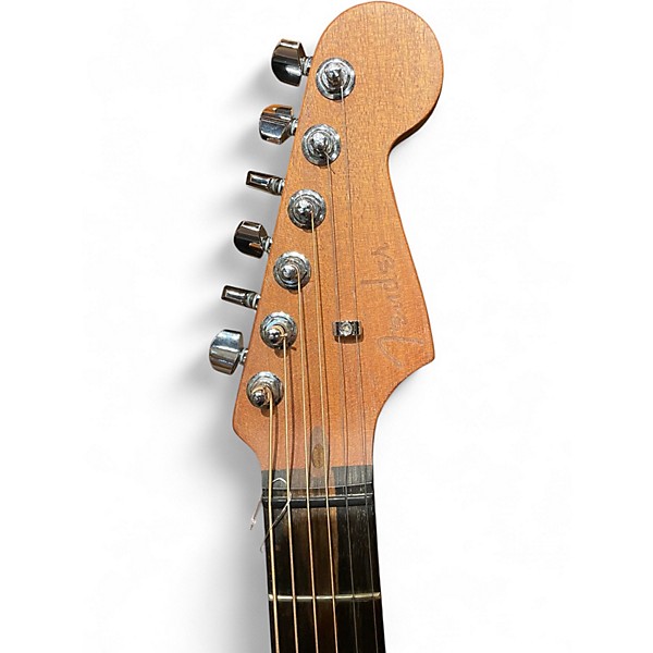 Used Fender Acoustasonic Jazzmaster Bourbon Burst Acoustic Electric Guitar