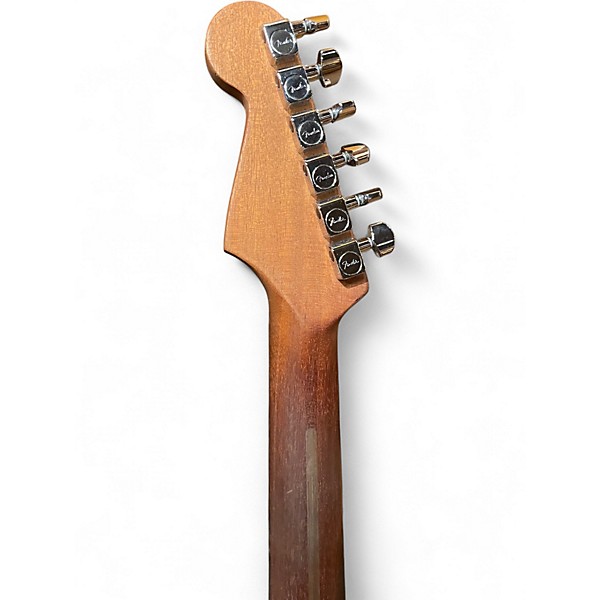 Used Fender Acoustasonic Jazzmaster Bourbon Burst Acoustic Electric Guitar