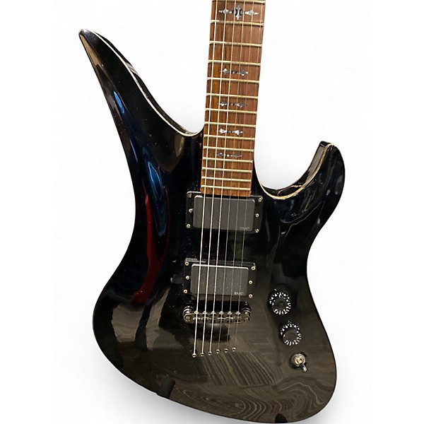 Used Schecter Guitar Research Hellraiser Avenger Black Solid Body Electric Guitar