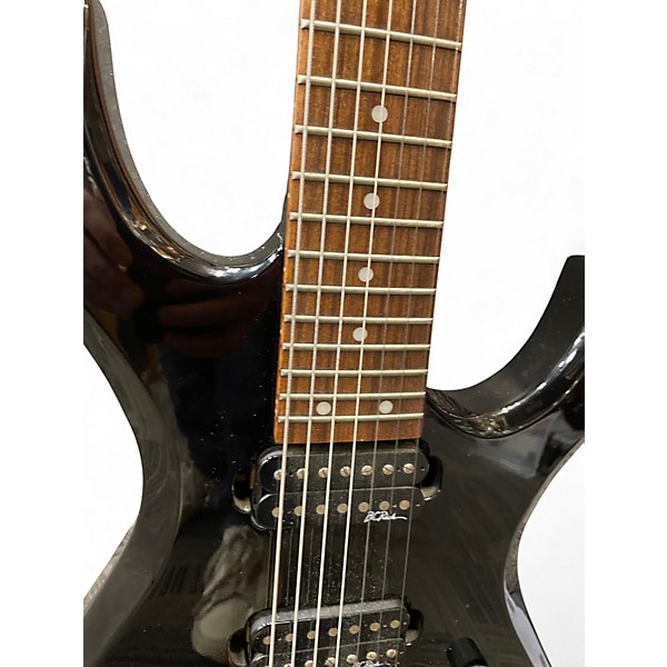 Used B.C. Rich Warlock Platinum Black Solid Body Electric Guitar