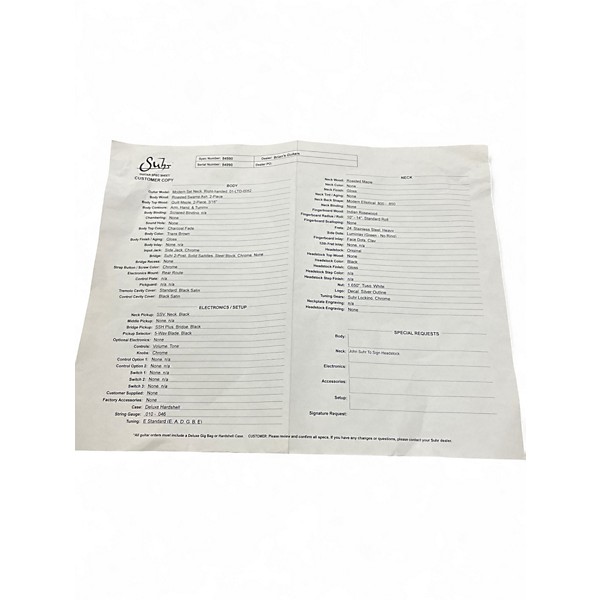 Used Suhr Modern Set Neck 01-LTD-0052 Charcoal Fade Solid Body Electric Guitar