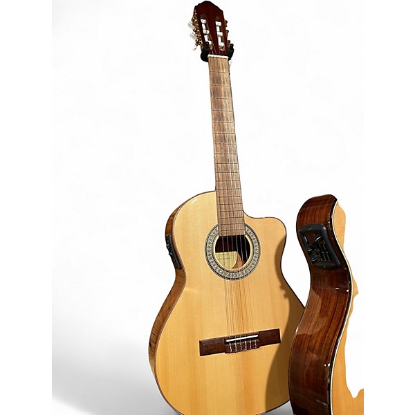 Used Lucero LC150SCE Natural Classical Acoustic Electric Guitar