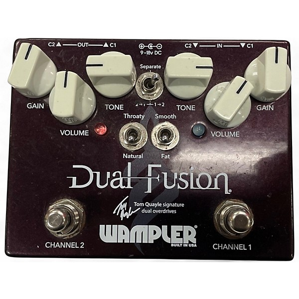 Used Wampler Dual Fusion Tom Quayle Signature Overdrive Effect Pedal