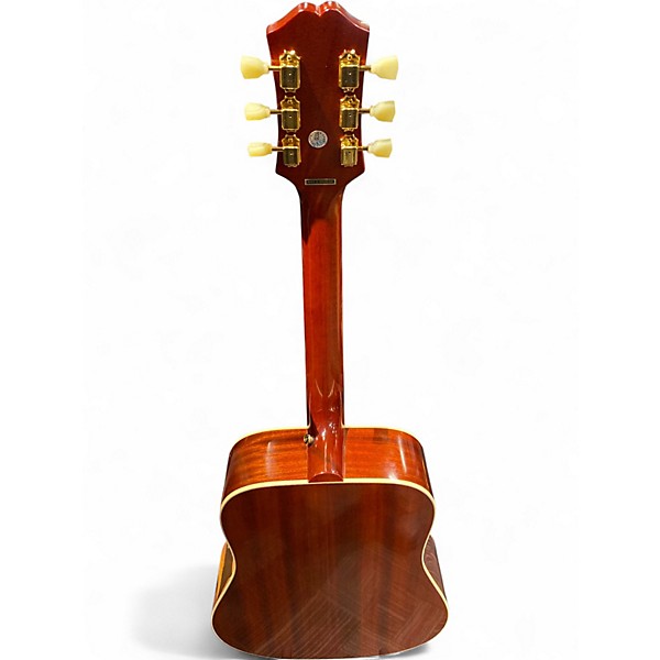 Used Epiphone Inspired by Gibson Hummingbird Faded Cherry Acoustic Electric Guitar