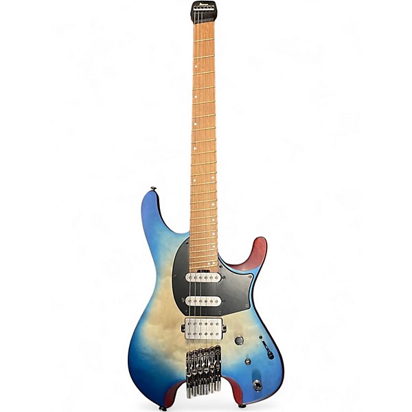 Used Ibanez QX54QM Blue Solid Body Electric Guitar