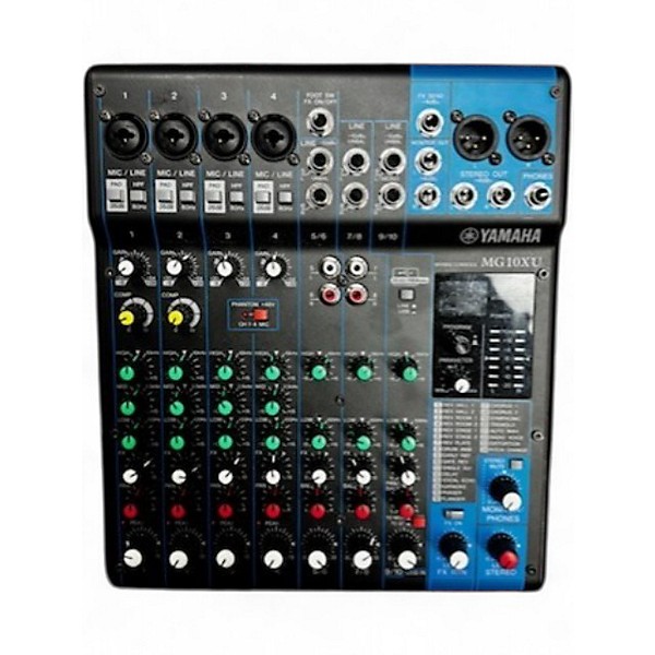 Used Yamaha MG10XU 10 Channel Mixer with Effects Unpowered Mixer