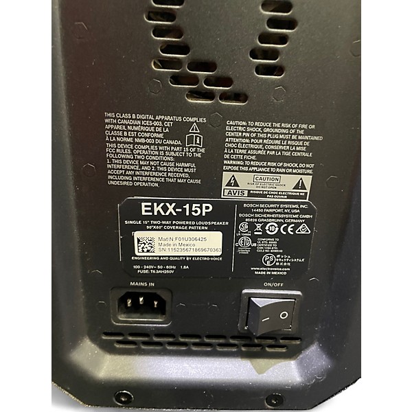 Used Electro-Voice EKX15P Powered Speaker