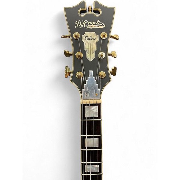 Used D'Angelico DLX-175 Charcoal Green Hollow Body Electric Guitar