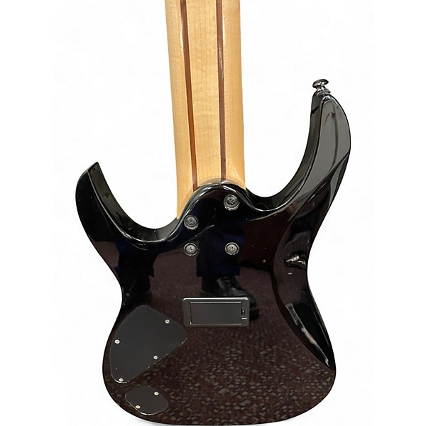 Used Ibanez RGA8QM Black Solid Body Electric Guitar