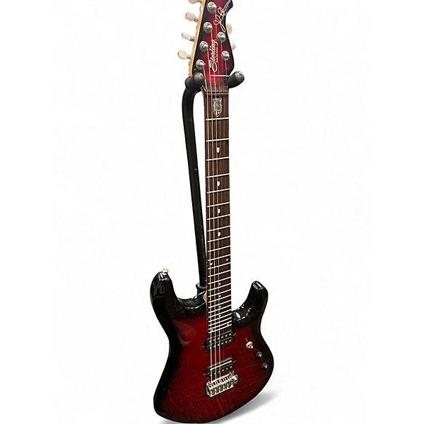 Used Sterling by Music Man JP150 Red Burst Solid Body Electric Guitar