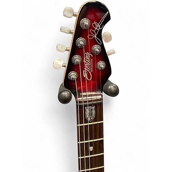 Used Sterling by Music Man JP150 Red Burst Solid Body Electric Guitar