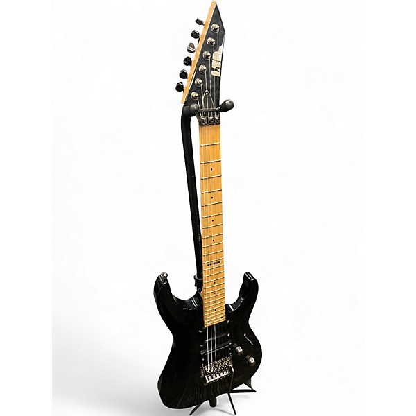 Used ESP LTD MH103QM Trans Black Solid Body Electric Guitar