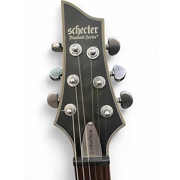 Used Schecter Guitar Research C1 Platinum DARK GREEN Solid Body Electric Guitar