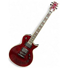 Used ESP LTD DELUXE Burgundy Solid Body Electric Guitar