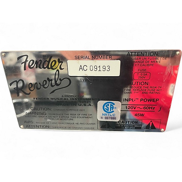 Used Fender Vintage Reissue 1963 Reverb Unit Effects Processor